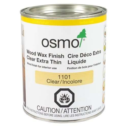 Osmo Wood Wax Finish Clear Extra Thin .75L