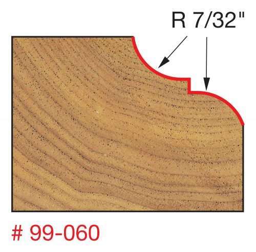 Rail & Stile Profile Bit, 7/16″ carbide height 99-060