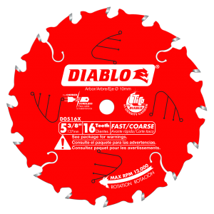 5-3/8 in.  x 16 Tooth Framing Trim Saw Blade