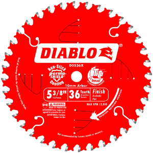 5-3/8 in.  x 36 Tooth Finish Trim Saw Blade