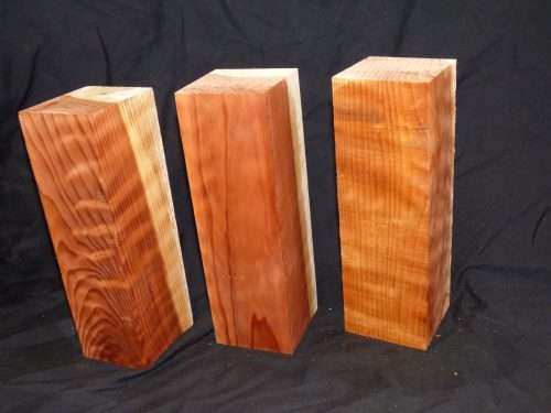 Curly Redwood Pepper Mill Blanks
